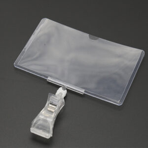 POP Plastic Rotating Sign Clip with Sign Protector,#B12