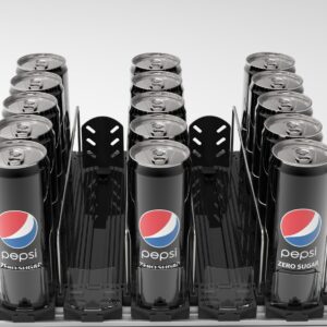 5 Lanes Pusher Glide Bottle Organizer,BEV-PUS-5K