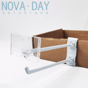 Snap-in Plastic Hook with price holder for Corrugated Cardboard Displays,DH002
