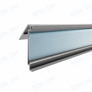 Angled ESL Rail with Paper Insert Pocket For SoluM Electronic Shelf Labels