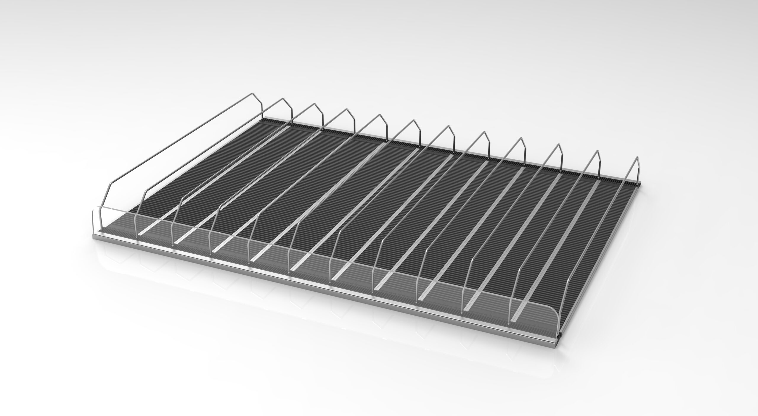 Roller track overlay in cold display