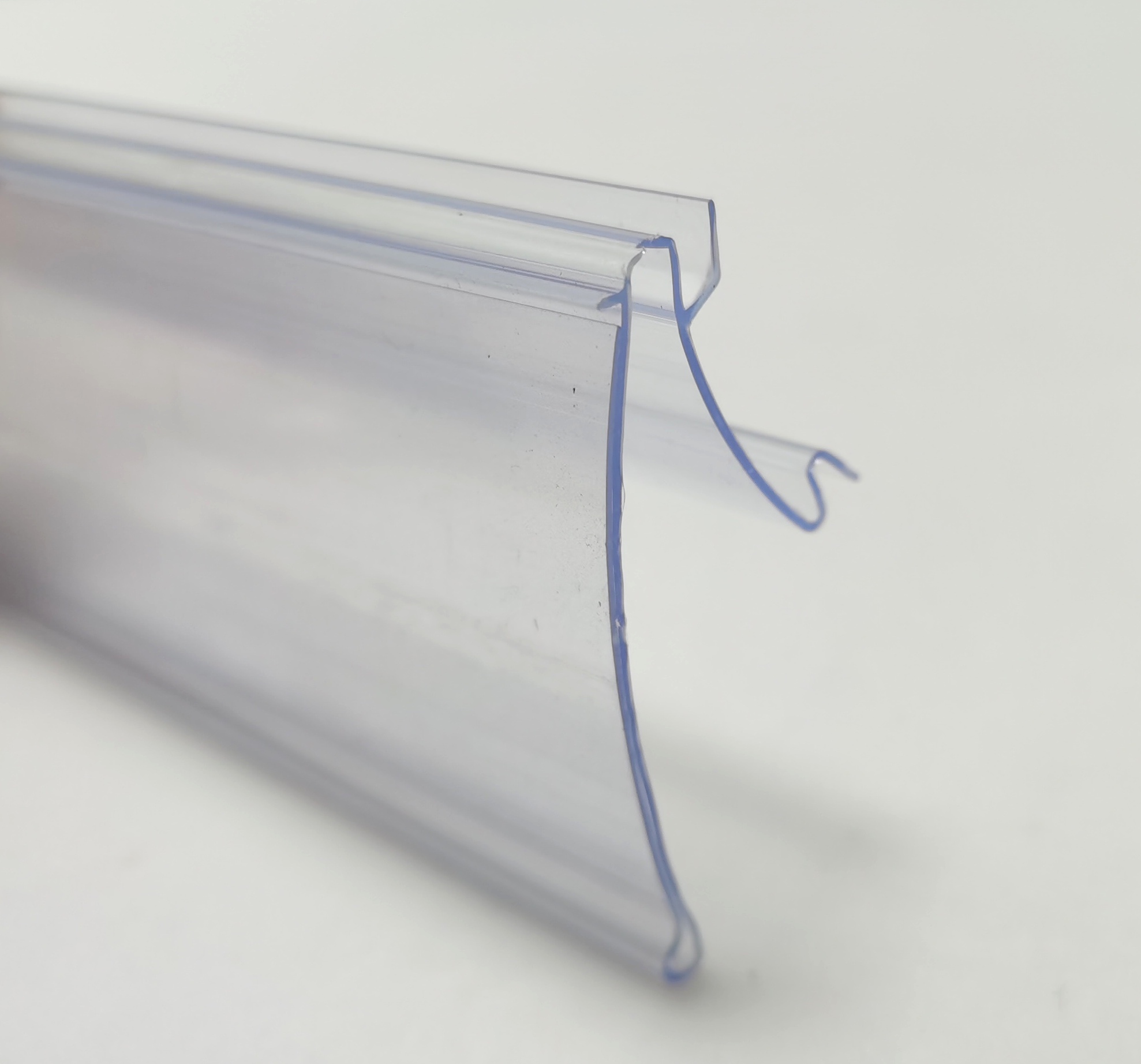 PVC shelf edge scanning rail