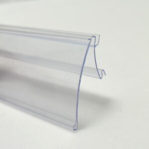 FLIP-UP DATASTRIP FOR HERMES SHELVES WITH “C” CHANNEL 25 MM,HERMES PVC SCANNING RAIL,C-Channel Data Strips,#P25