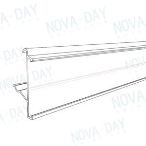 Hauser Plastic Shelf Edge Rail For Hanshow Polaris Electronic Shelf Labels