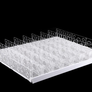 Shelf Gravity Feed Sliding Mat with Plastic Dividers