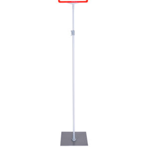 Floorstanding Height-adjustable Showcard Stand with metal base ,P3