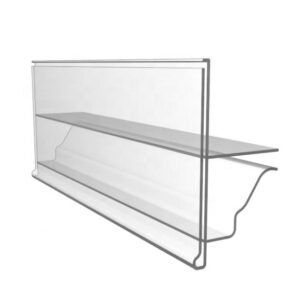 Glass Shelf Data Strip PVC ticket profile ,#GLA0239