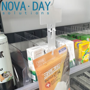 Shelf Edge Plastic Clip Strips Hanging Merchandising Clip Strips 12 stations