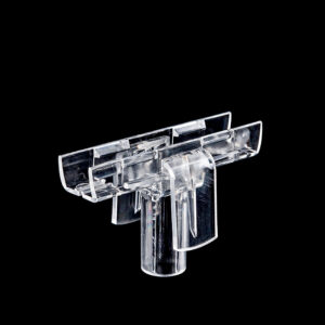 Plastic top press type T-piece holder for Plastic Showcard Frames,Showcard Frames Stand